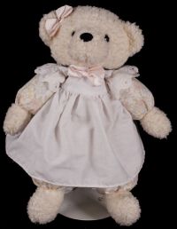 Carters Prestige Teddy Bear Floral Body Plush Baby Lovey